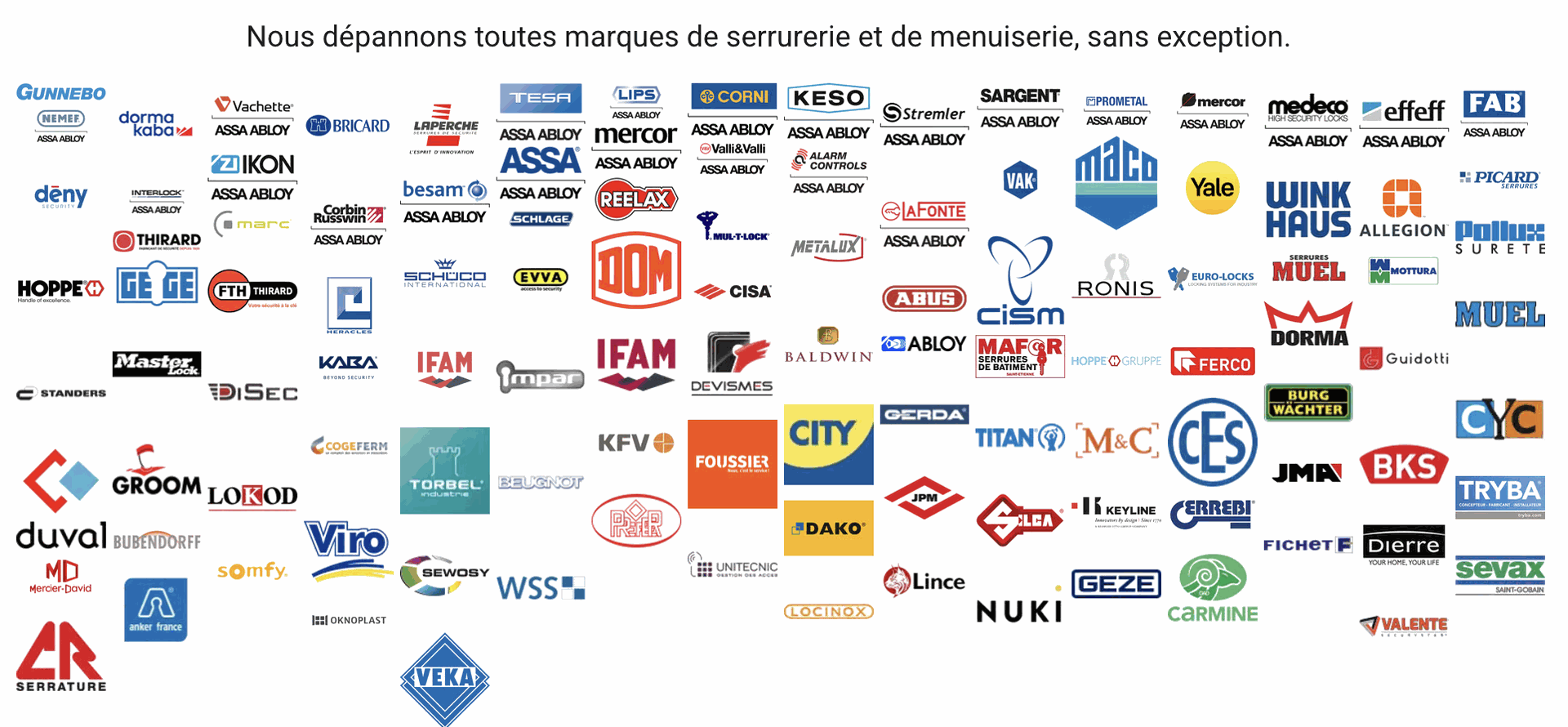 Est Coffre spécialiste en serrurerie et menuiserie toutes marques.